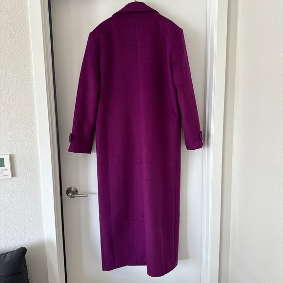 Camila Coelho - Violet Double Breasted Coat SIZE S - Picture 3 of 7
